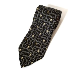 Tommy Hilfiger dark green Italian silk tie